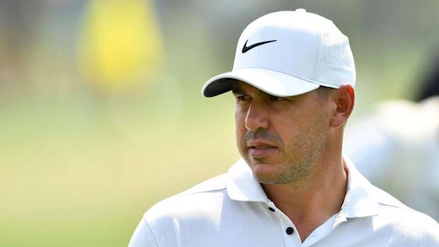 Brooks Koepka plays the 2021 Masters.